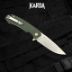 Складной нож туристический Karda J146 Linen Green сталь D2 (KB58) 1667