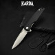 Складной нож-брелок Karda J160 Black сталь D2 (KB59) 1371