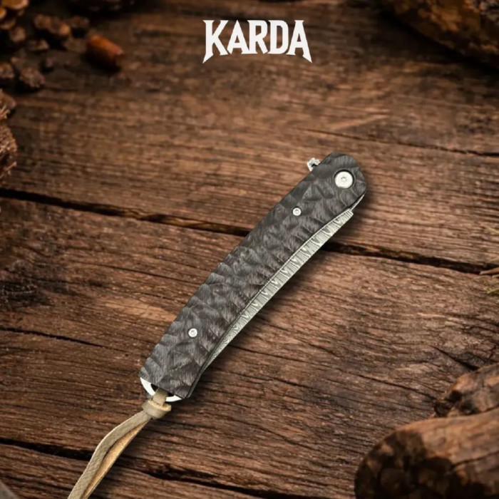 Складной нож Karda J241 Damascus VG-10 (KB60)