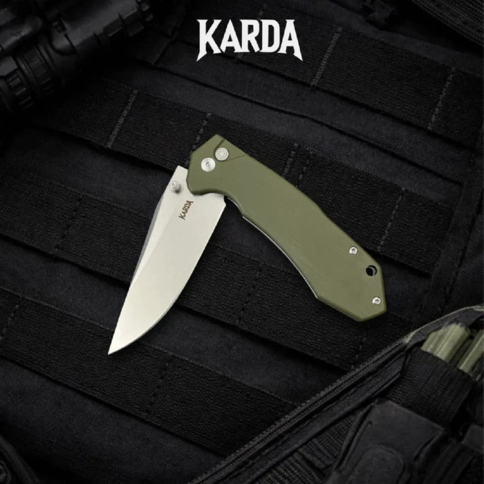 Складной нож Karda J278D Clip Point сталь D2 (KB62)