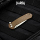 Складной карманный нож Karda J277B Tanto сталь D2 (KB63)