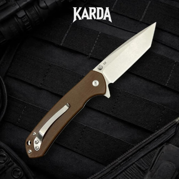 Складной карманный нож Karda J277B Tanto сталь D2 (KB63)