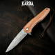 Складной нож Karda J245 Damascus VG-10 (KB64)