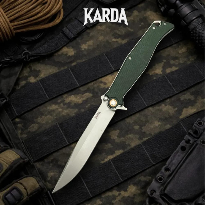 Складной нож Karda J324G Green Micarta (KB67)