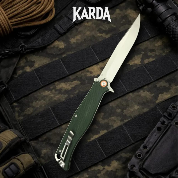 Складной нож Karda J324G Green Micarta (KB67)