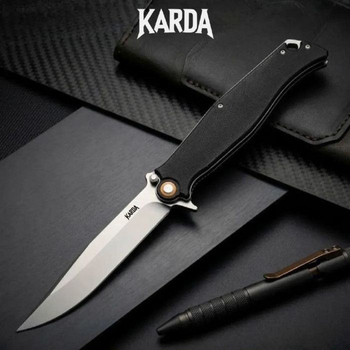 Складной нож Karda J324B Black micarta (KB68)