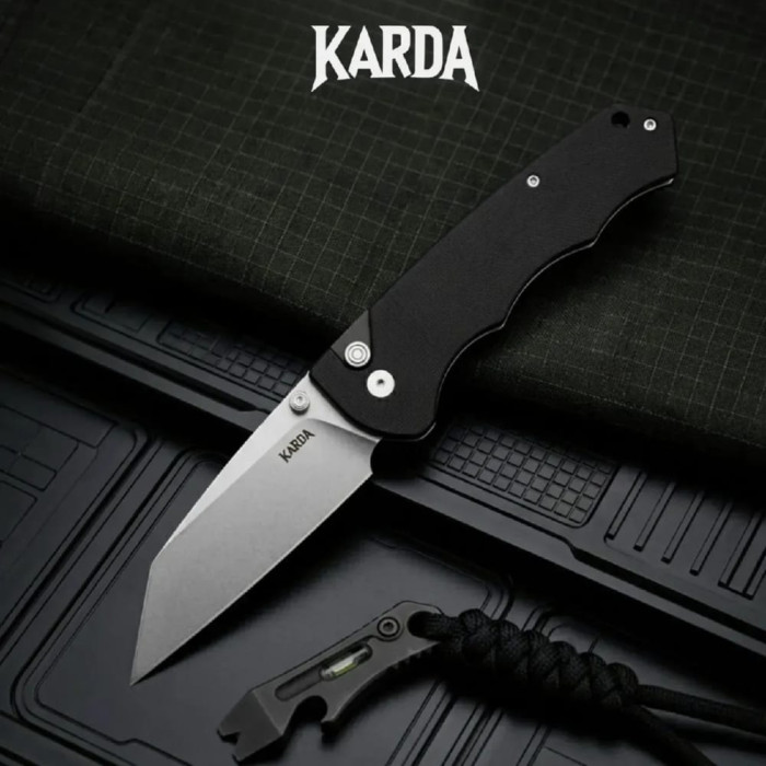Складной нож Karda J314B Black сталь D2 (KB73)