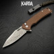 Туристический складной нож Karda J313BR Brown сталь VG-10 (KB74)