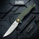 Складной нож туристический Karda J328G Green сталь D2 (KB75)