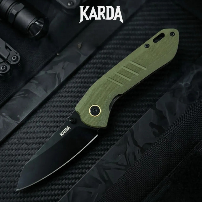Складной нож туристический Karda J213O сталь D2 (KB81)