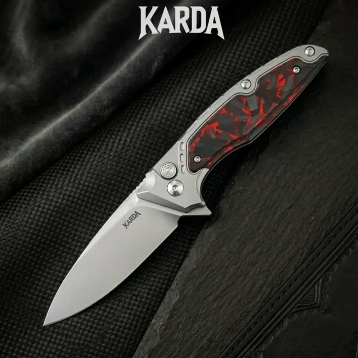 Складной нож Karda J214R Carbon сталь M390 (KB82)