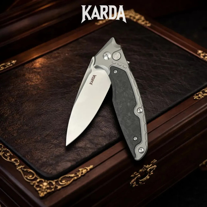 Складной нож Karda J214B Carbon сталь M390 (KB83)