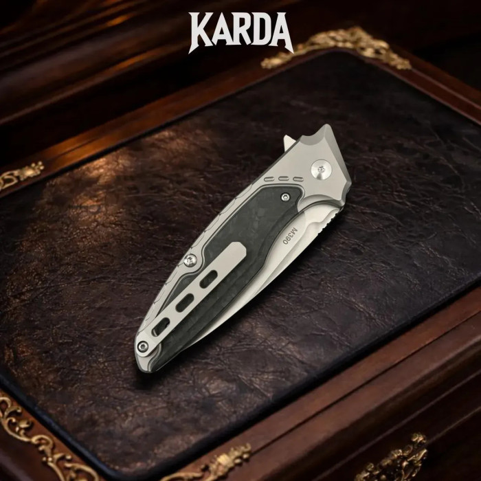 Складной нож Karda J214B Carbon сталь M390 (KB83)