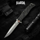Складной нож Karda J324C Carbon Black сталь D2 (KB86)