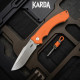 Складной нож туристический Karda J331O Orange сталь D2 (KB87)