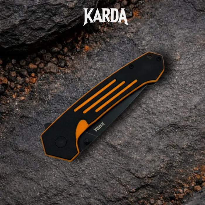 Складной нож туристический Karda J333 Orange сталь D2 (KB88)