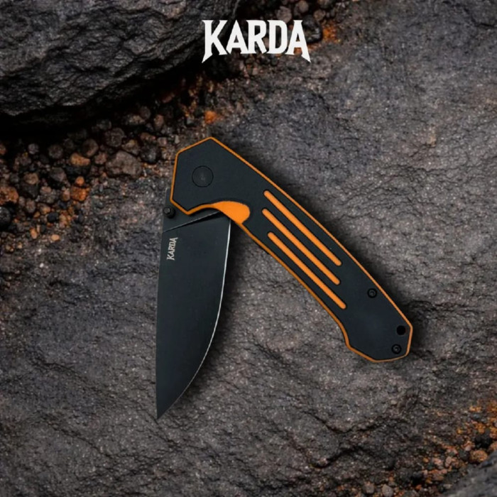 Складной нож туристический Karda J333 Orange сталь D2 (KB88)