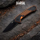 Складной нож туристический Karda J333 Orange сталь D2 (KB88)