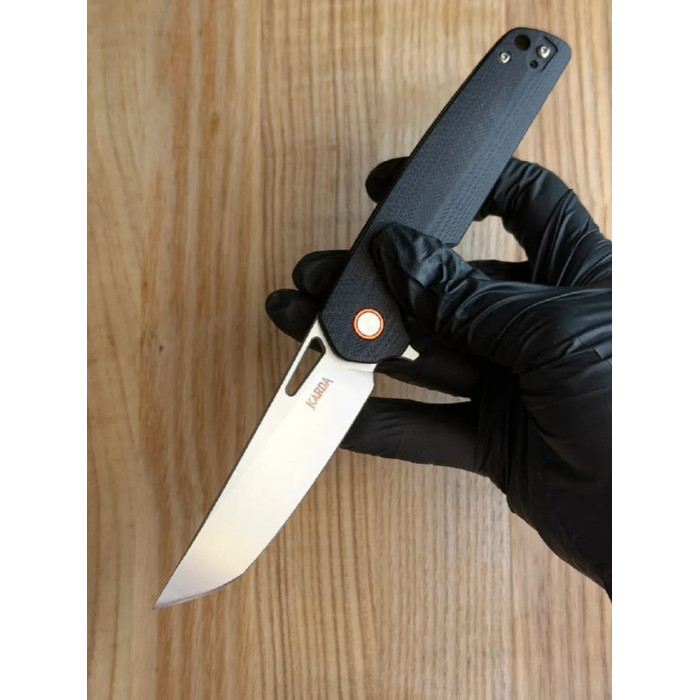 Туристический складной нож Karda J145 Black Tanto D2 (KB9) 1673