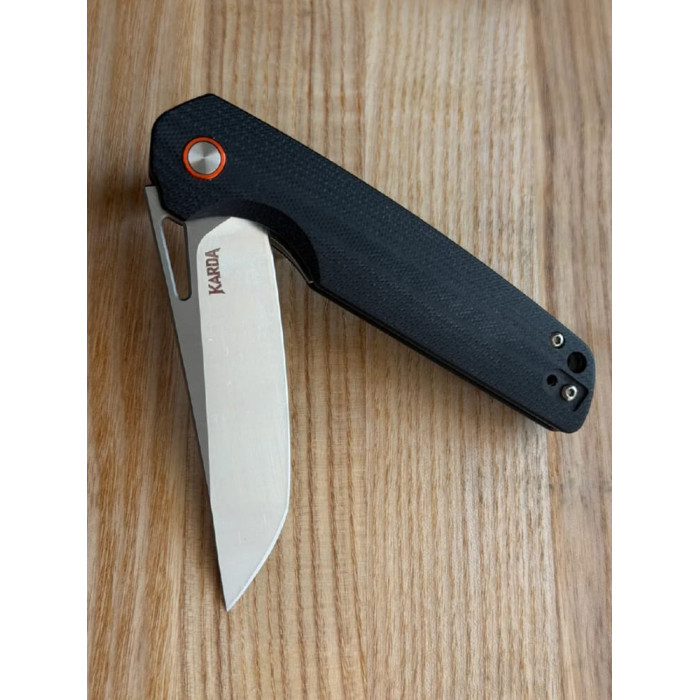 Туристический складной нож Karda J145 Black Tanto D2 (KB9) 1673