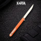 Нож складной карманный Karda MK097OD orange handle Drop blade NS сталь D2 (KB90)