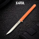Нож складной карманный Karda MK097OD orange handle Drop blade NS сталь D2 (KB90)