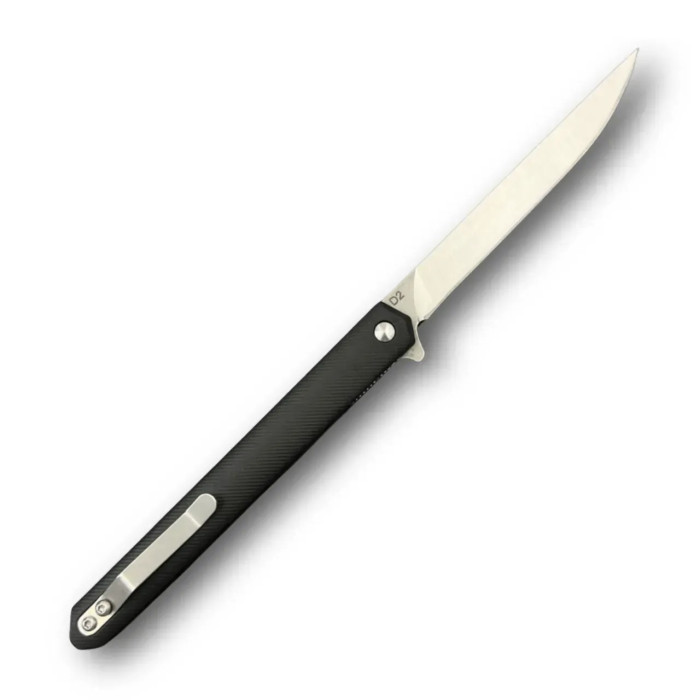 Нож складной карманный Karda MK097BD black handle Drop blade NS сталь D2 (KB91)