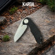 Складной нож туристический Karda J1317 Black сталь D2 (KB92)
