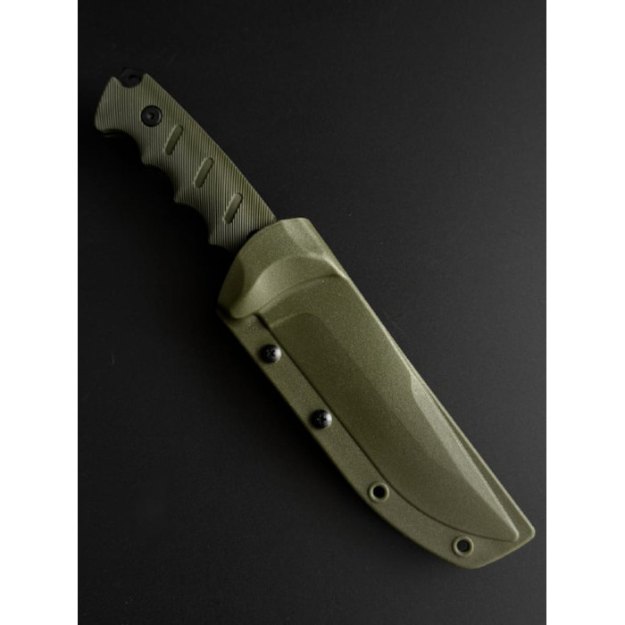 Нож туристический походный 2-418 сталь D2 (KN1203) зеленый