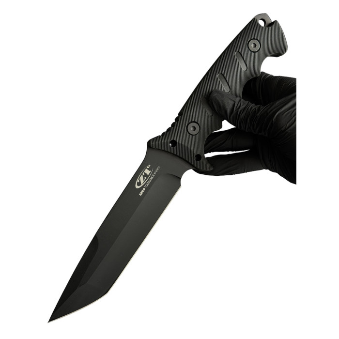 Нож туристический походный 2-418 сталь D2 (KN1204) черный