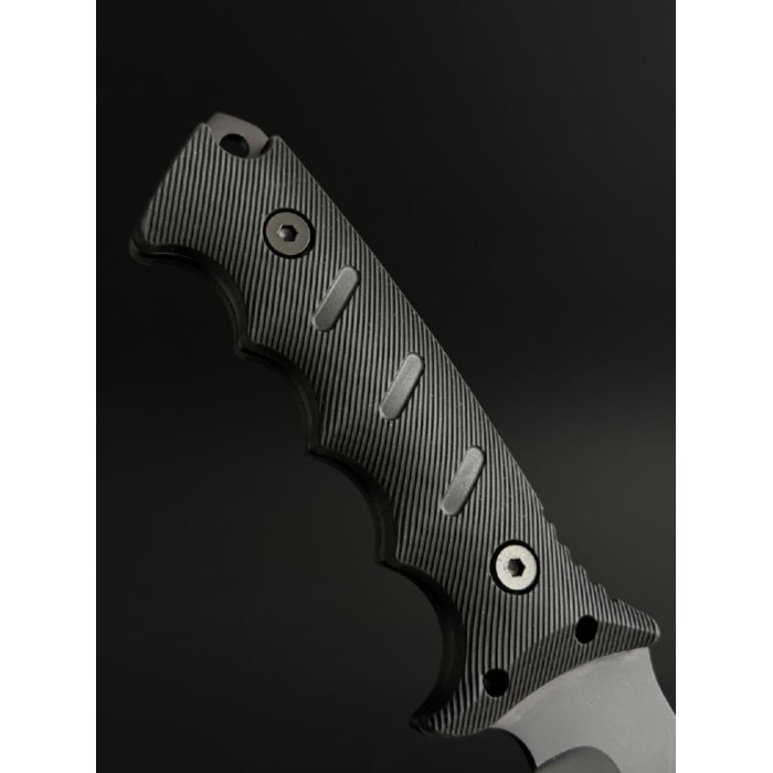 Нож туристический походный 2-418 сталь D2 (KN1204) черный