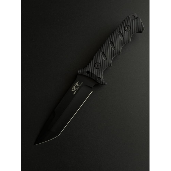 Нож туристический походный 2-418 сталь D2 (KN1204) черный