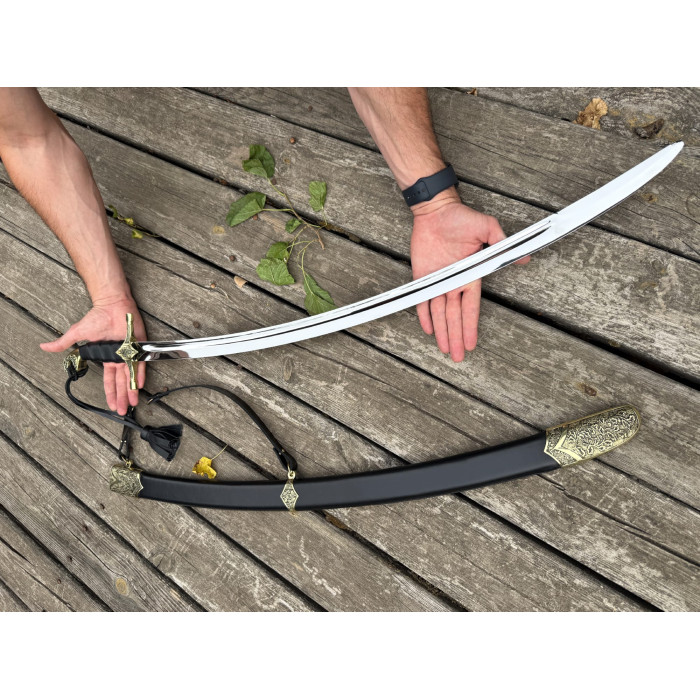 Казацкая сабля ручной работы "Богдан Хмельницкий" сталь 40х13 Gorillas BBQ KN202