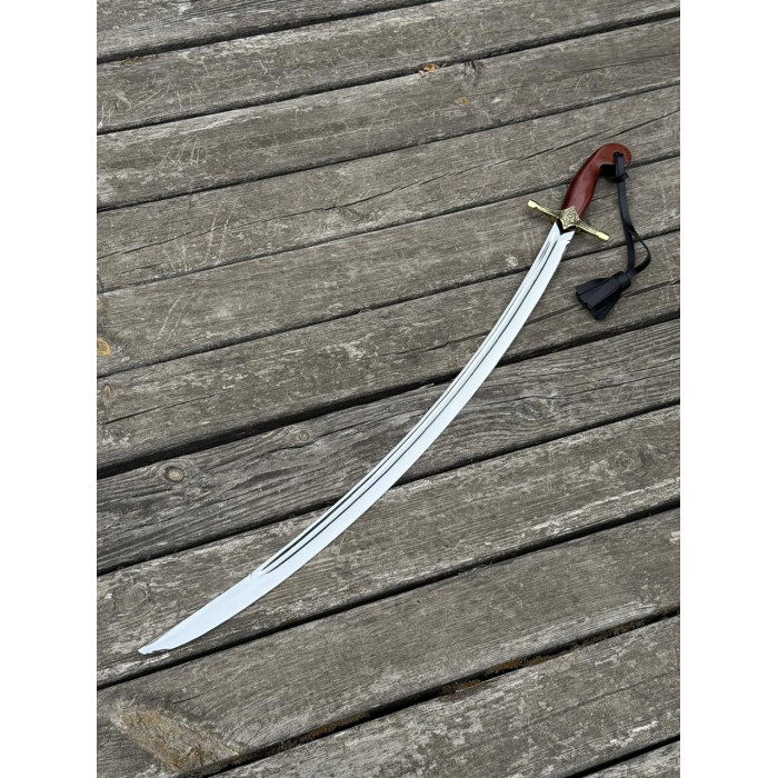 Казацкая сабля ручной работы "Петро Дорошенко" с ножнами сталь AISI 304 Gorillas BBQ KN204
