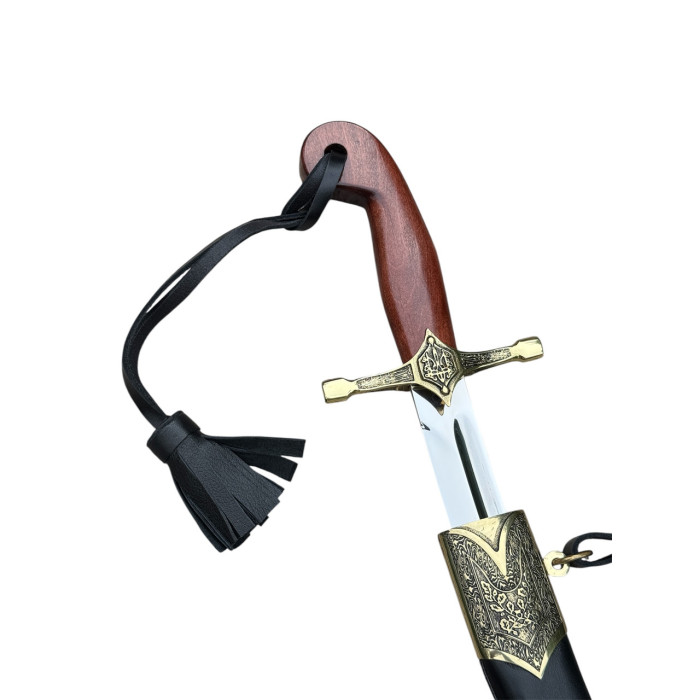 Казацкая сабля ручной работы "Петро Дорошенко" с ножнами сталь AISI 304 Gorillas BBQ KN204