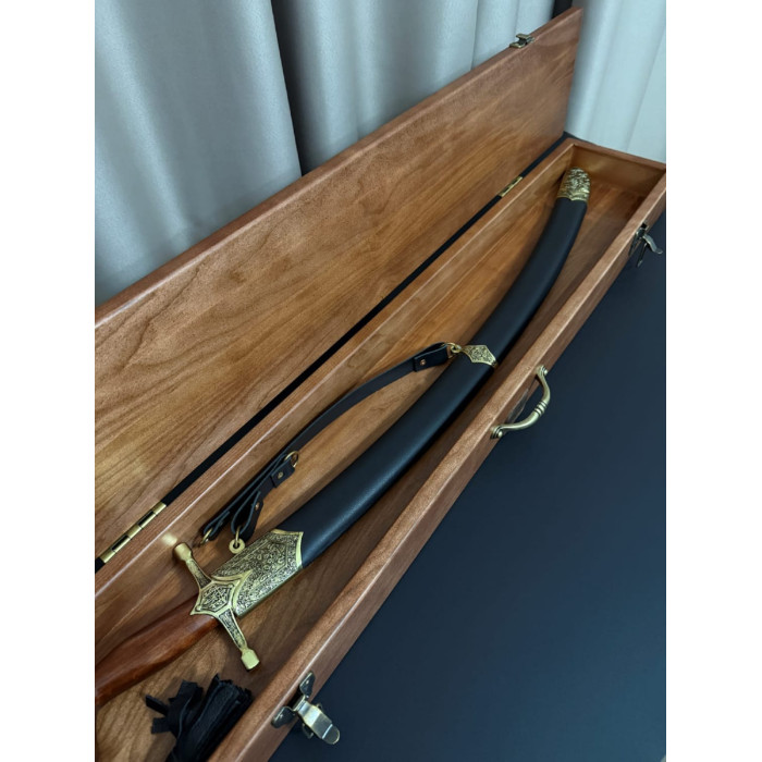 Коробка для сабли резная ручной работы Gorillas BBQ KN227