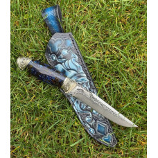 Эксклюзивный авторский нож на подарок "Джокер" сталь Х12МФ Gorillas BBQ KN232