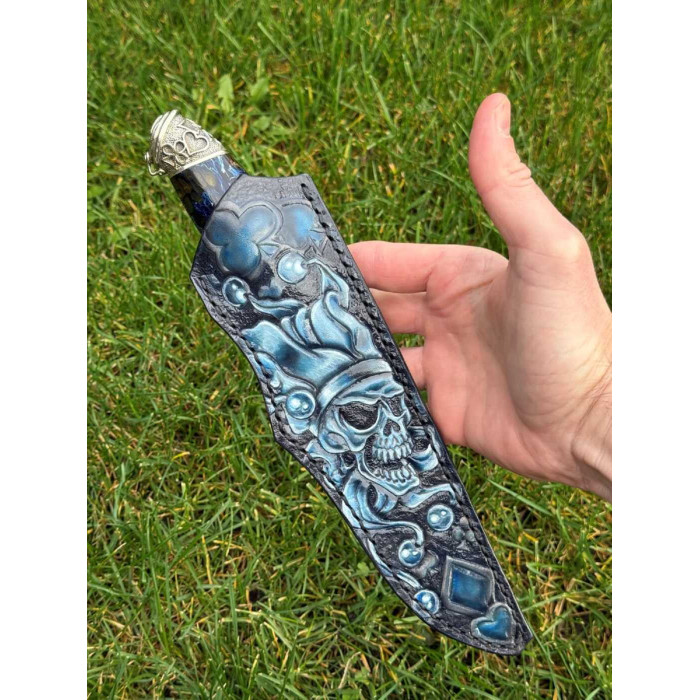 Эксклюзивный авторский нож на подарок "Джокер" сталь Х12МФ Gorillas BBQ KN232