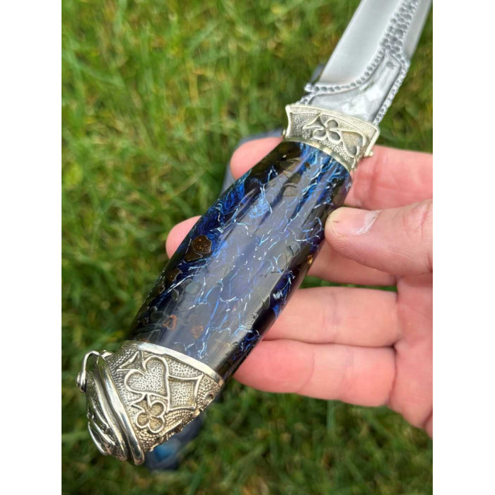 Эксклюзивный авторский нож на подарок "Джокер" сталь Х12МФ Gorillas BBQ KN232