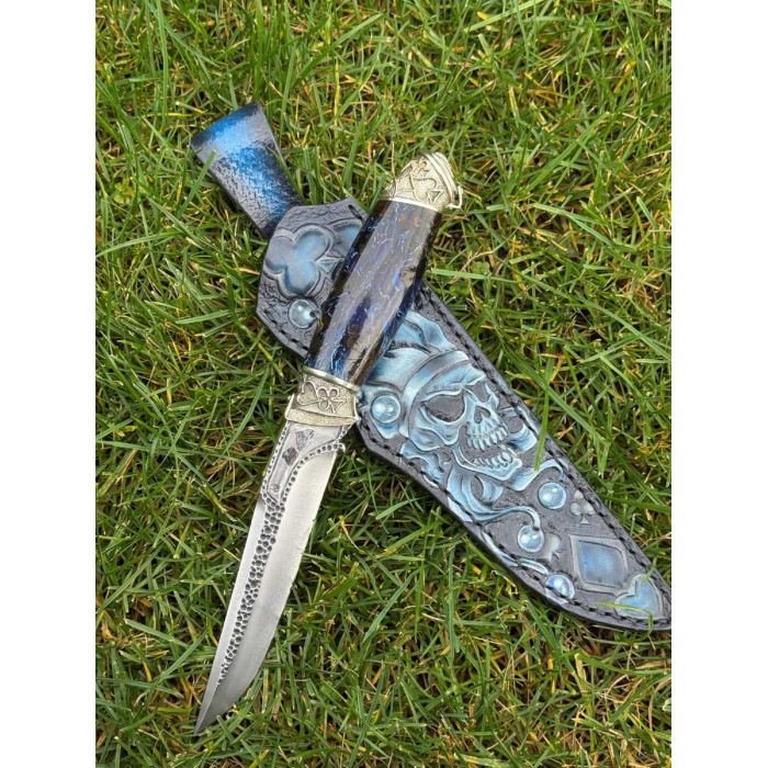 Эксклюзивный авторский нож на подарок "Джокер" сталь Х12МФ Gorillas BBQ KN232