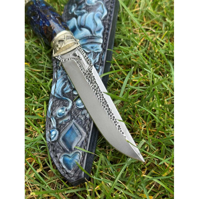 Эксклюзивный авторский нож на подарок "Джокер" сталь Х12МФ Gorillas BBQ KN232