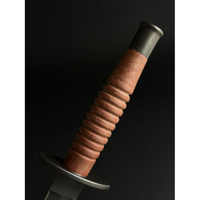 Нож кортик Ягуар коричневый Gorillas BBQ сталь х12мф KN235