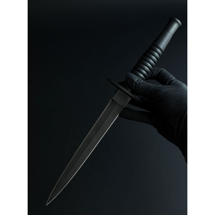 Нож кортик Ягуар черный Gorillas BBQ сталь х12мф KN243