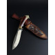 Подарочный охотничий нож ручной работы с литьем Gorillas BBQ (KN253)