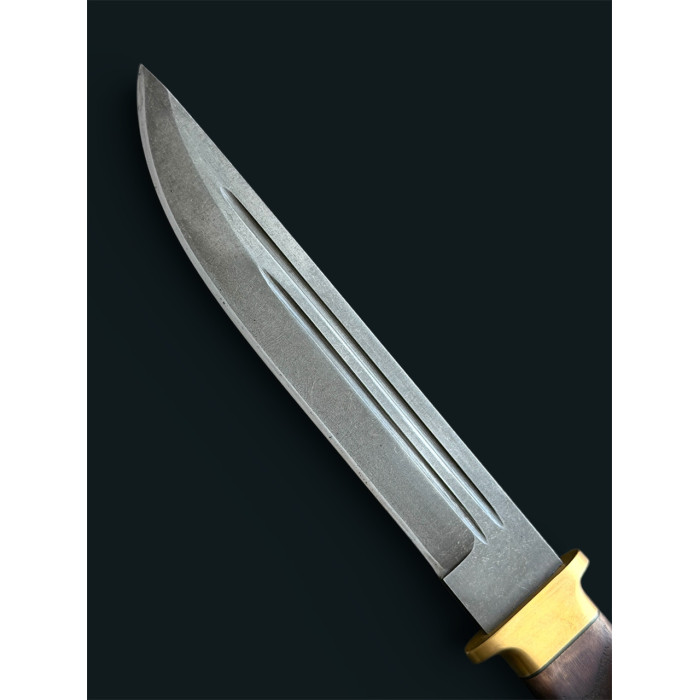 Тактический нож "Пластун" сталь Х12МФ Gorillas BBQ коричневый (KN254)