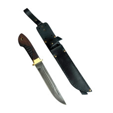 Тактический нож "Пластун" сталь Х12МФ Gorillas BBQ коричневый (KN254)