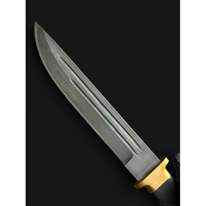 Тактический нож "Пластун" сталь Х12МФ Gorillas BBQ черный (KN255)