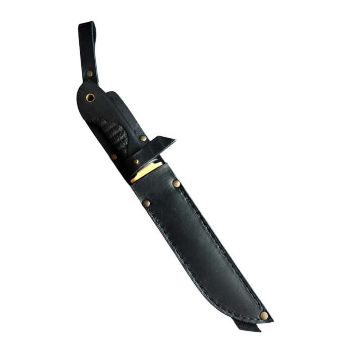 Тактический нож "Пластун" сталь Х12МФ Gorillas BBQ черный (KN255)
