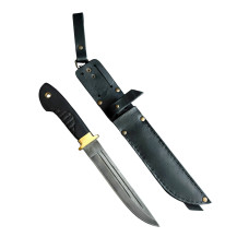 Тактический нож "Пластун" сталь Х12МФ Gorillas BBQ черный (KN255)