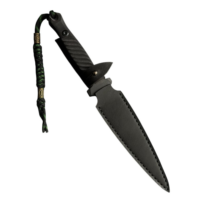 Туристичний кинжал с темляком и чехлом сталь 50х14мф Gorillas BBQ (KN270)
